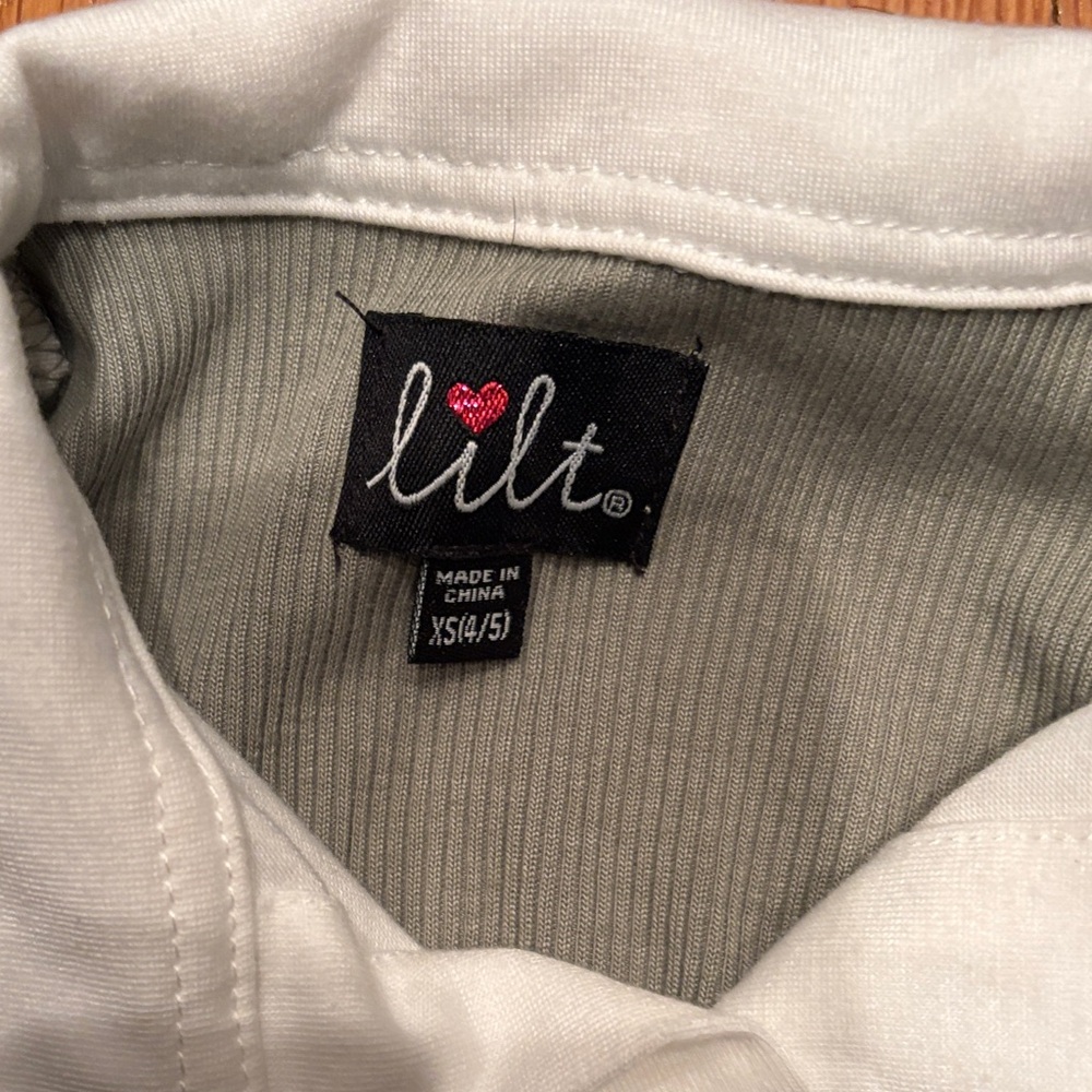 Lilt White Ribbed Top - Picture 2 of 3